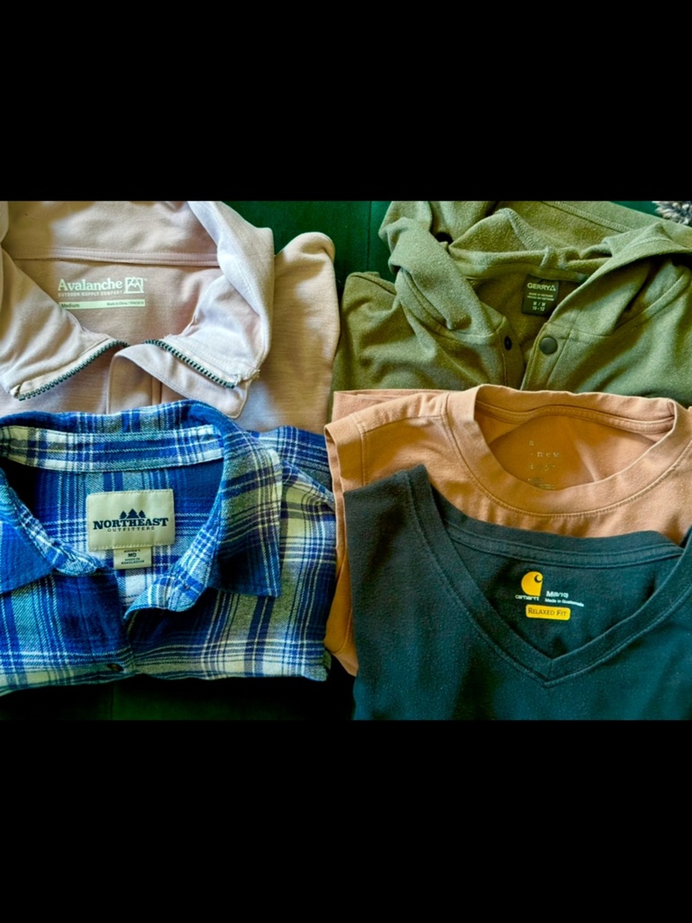 Athletic Outdoor Women’s Tops Bundle - Avalanche, Northeast, Carhartt, Gerry